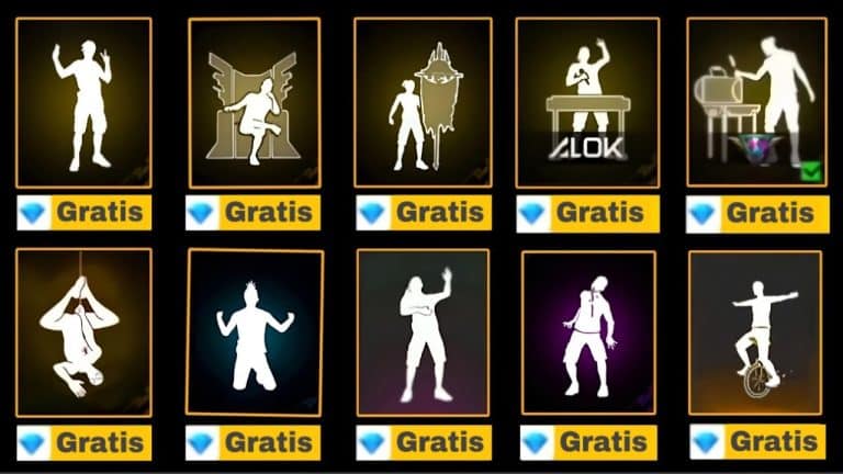 donde se pueden conseguir emotes para free fire