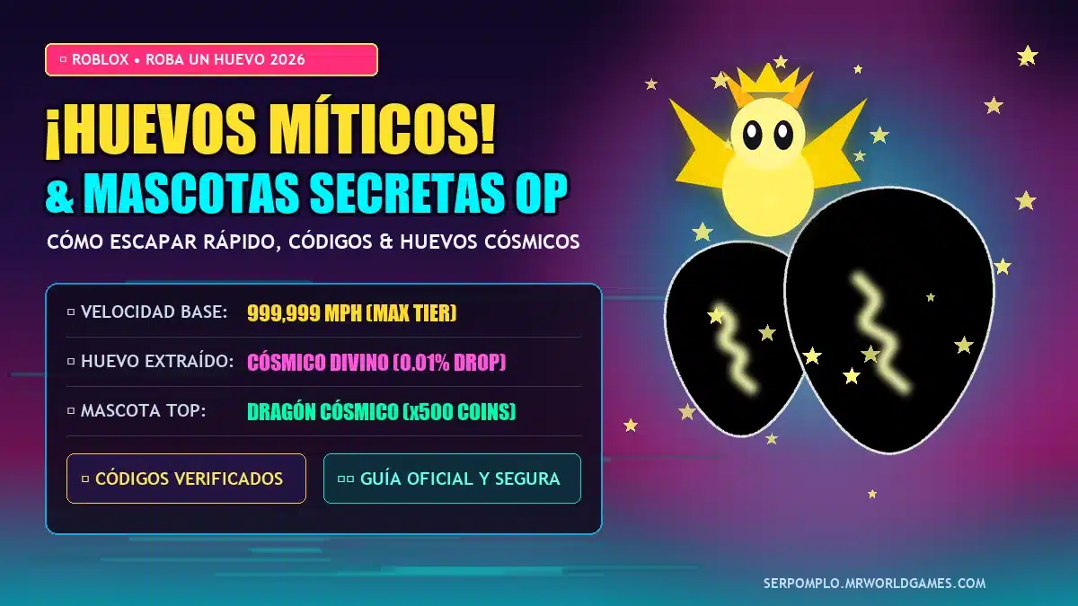 Guía Definitiva: Cómo Jugar a Roba un Huevo en Roblox, Conseguir Mascotas Secretas y Escapar Rápido 1